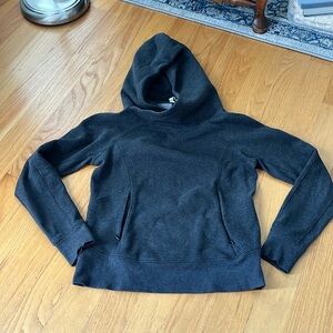 Lululemon Under Wraps Pullover Hoodie Cowl Neck Heathered Medium Grey size 6